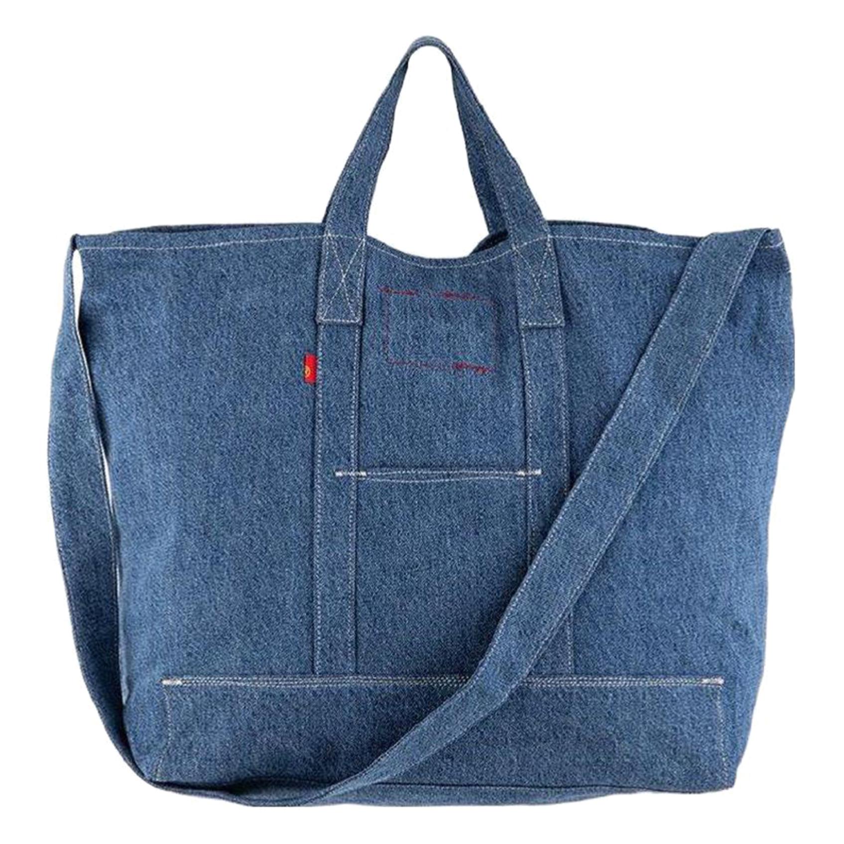 

Levis Сумка Levi's хлопковая шоппер ручная плечевая кроссбоди джинсовая синяя унисекс