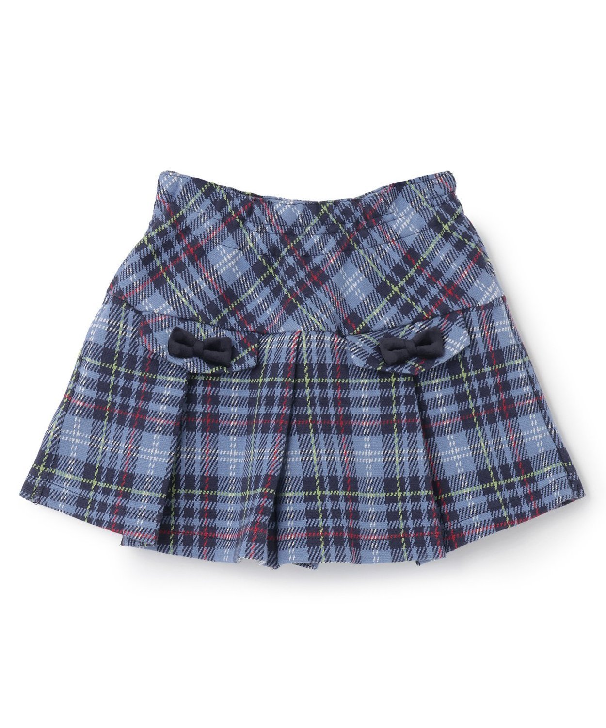 Юбка и брюки из двойной жаккардовой клетчатой ткани KP, Navy blue