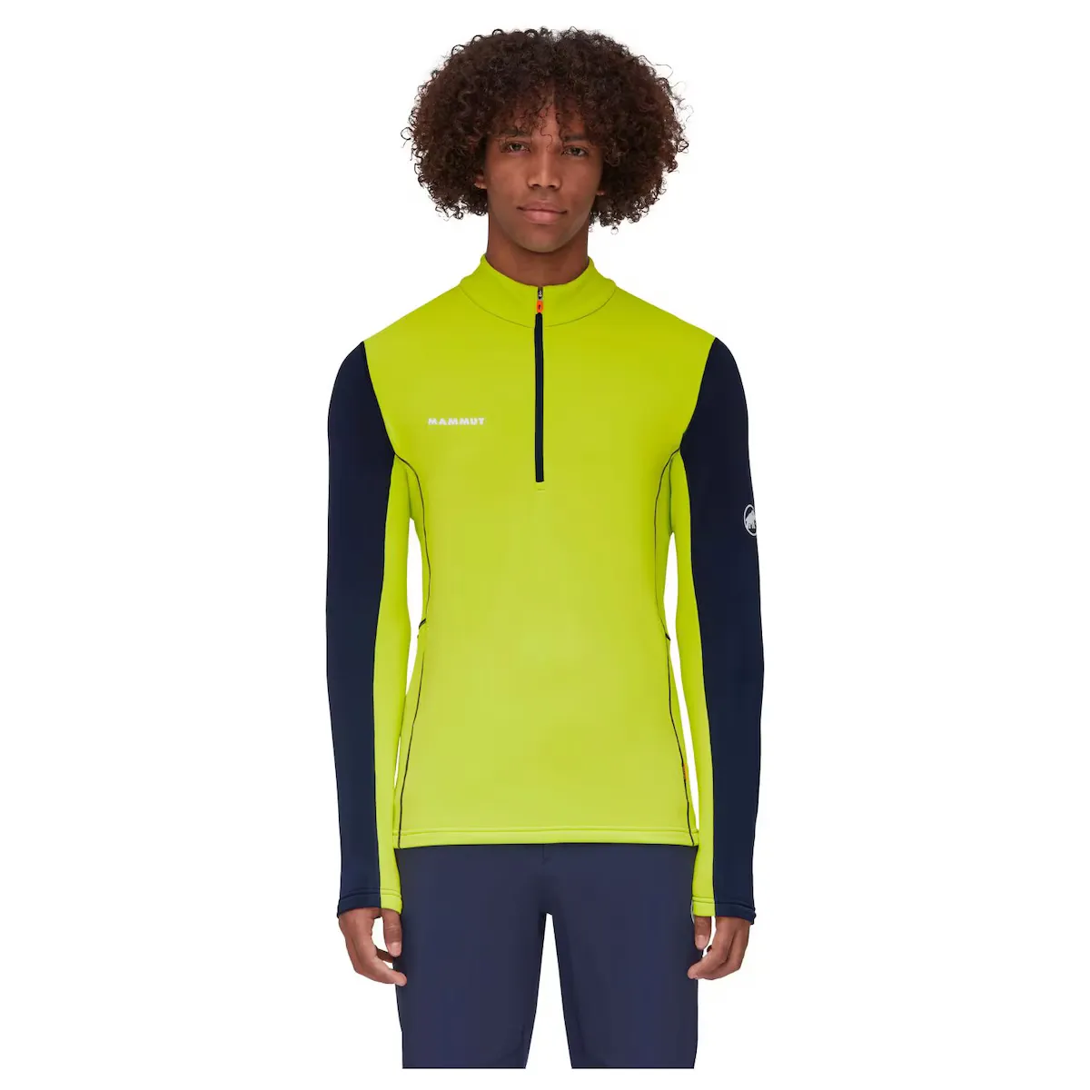 

Мужской горный свитер Mammut AENERGY HALF ZIP, флуоресцентный желтый