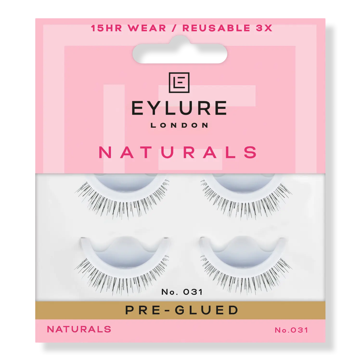 

Накладные ресницы Naturals Pre-Glued No. 031, двойная упаковка. Eylure