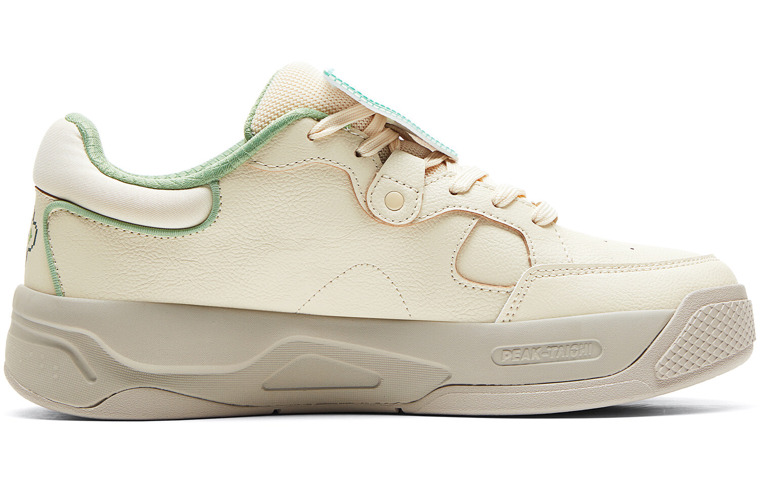 Кроссовки PEAK Guochuang Series Skateboarding Shoes Men Low-top Khaki, хаки — фото 2