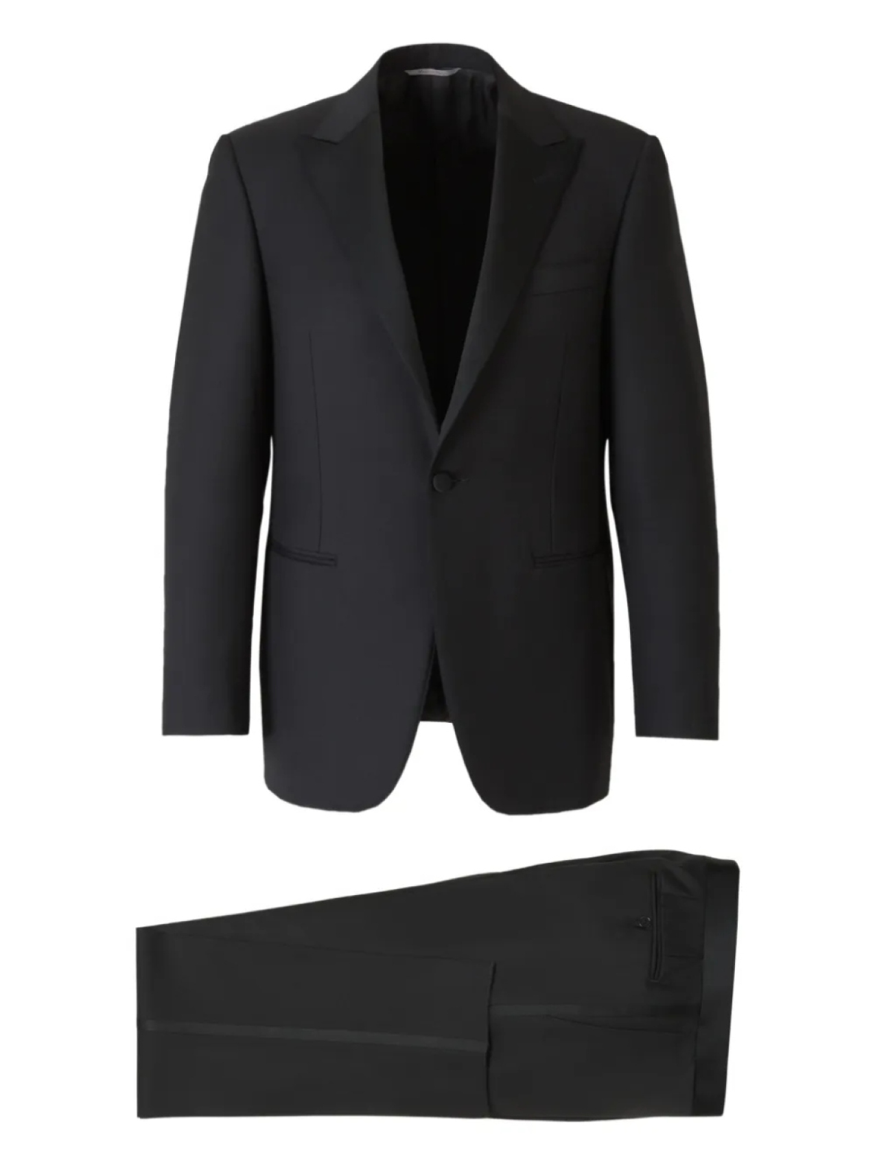 

Однобортный костюм из шерсти Canali, черный
