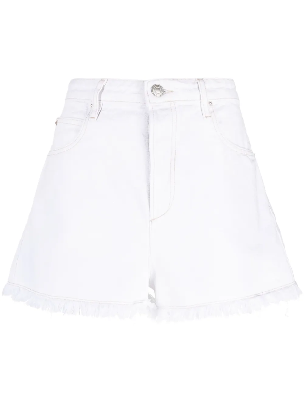 

Джинсовые шорты Lesia с бахромой ISABEL MARANT, белый