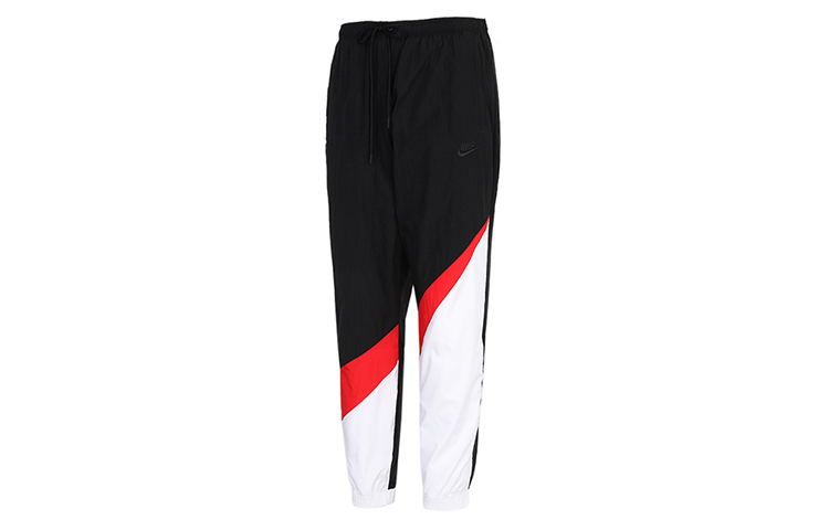 Мужские спортивные брюки Nike Tech Fleece 'Black/White', черно-белые — фото 2