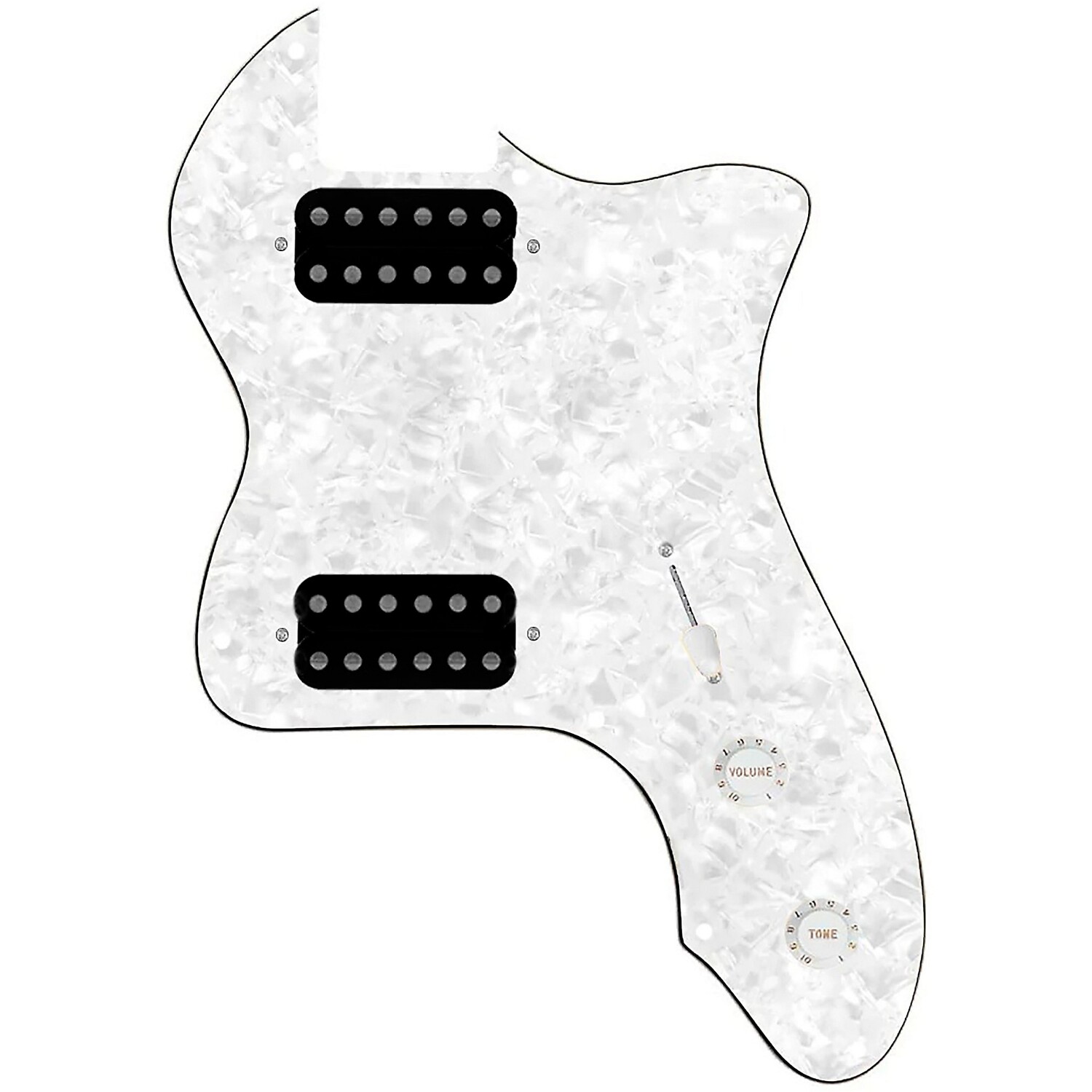 

920d Custom 72 Thinline Tele Loaded Pickguard с открытыми хамбакерами Smoothie и белыми ручками White Pearl