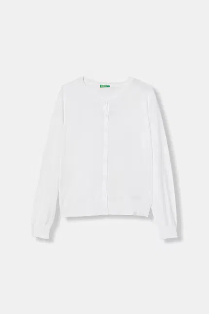 Кардиган детский вязаный United Colors of Benetton, белый