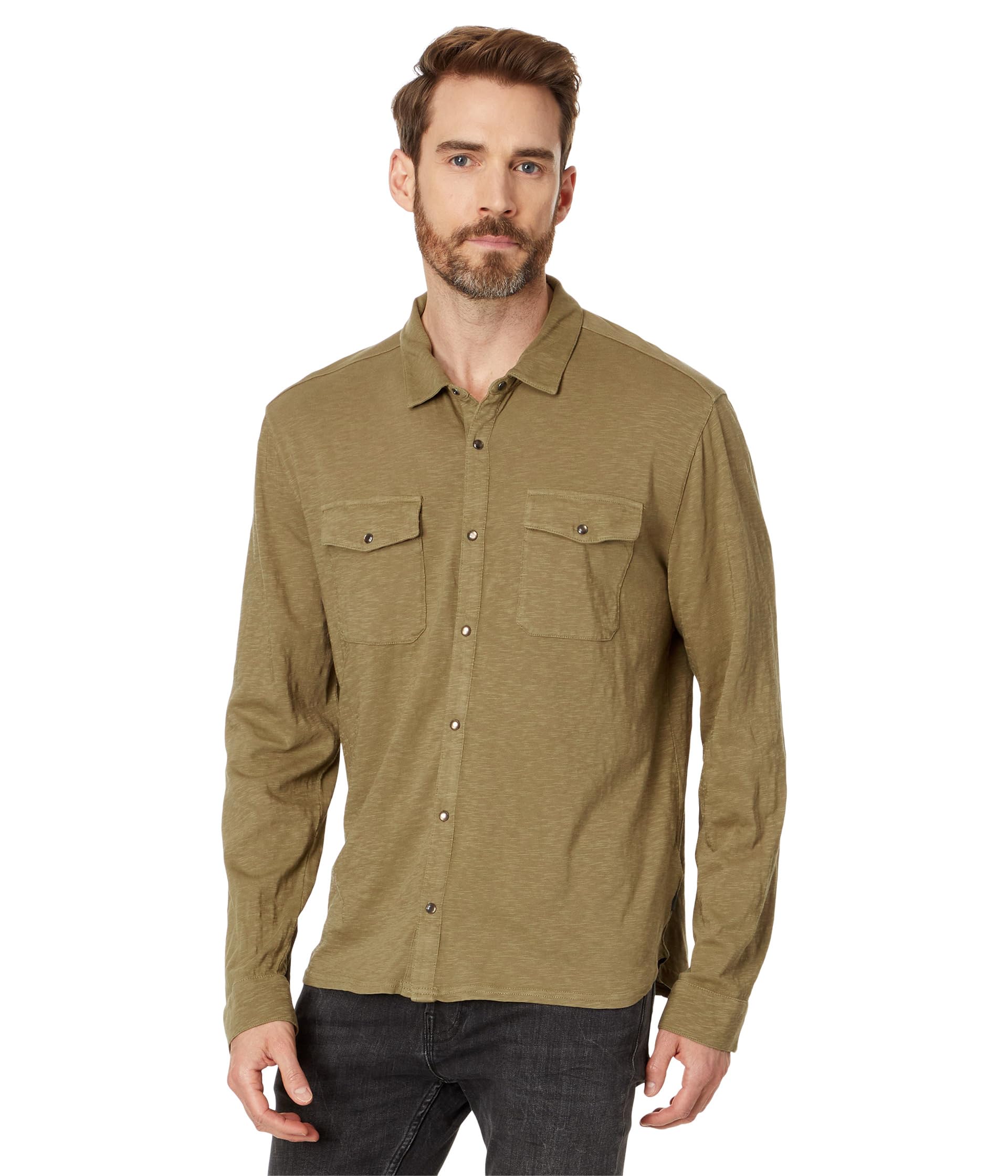 

Рубашка John Varvatos Arvon Shirt, цвет Lt Ghurka
