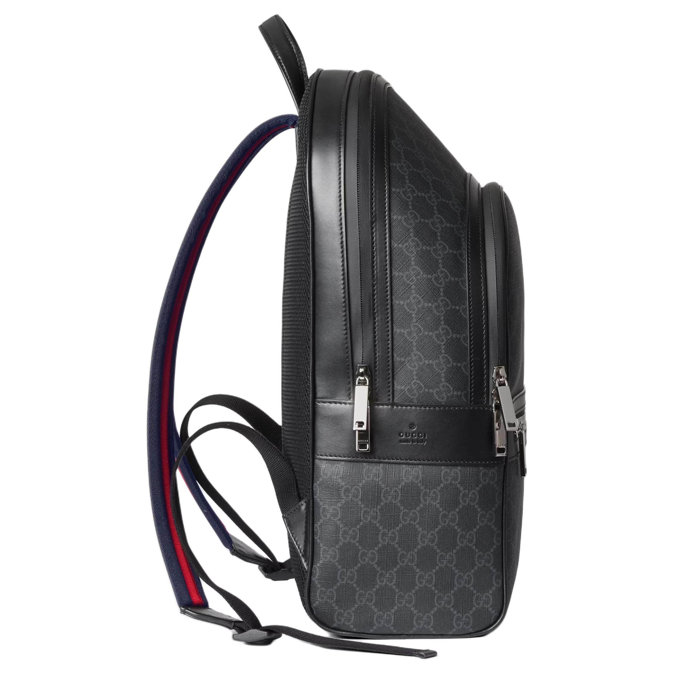 Рюкзак мужской Gucci Supreme Canvas Gray Black канвас — фото 3
