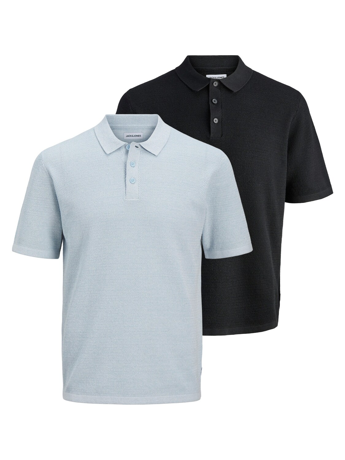 

JACK & JONES Футболка 'George' в крапчатом черном цвете