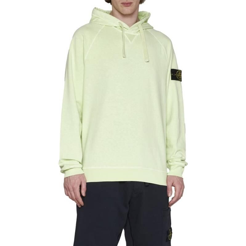 Худи Stone Island Logo Patch, светло-зеленый — фото 3