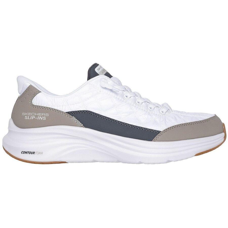 Skechers Contour Foam — удобные кроссовки, белые, мужские — фото 3
