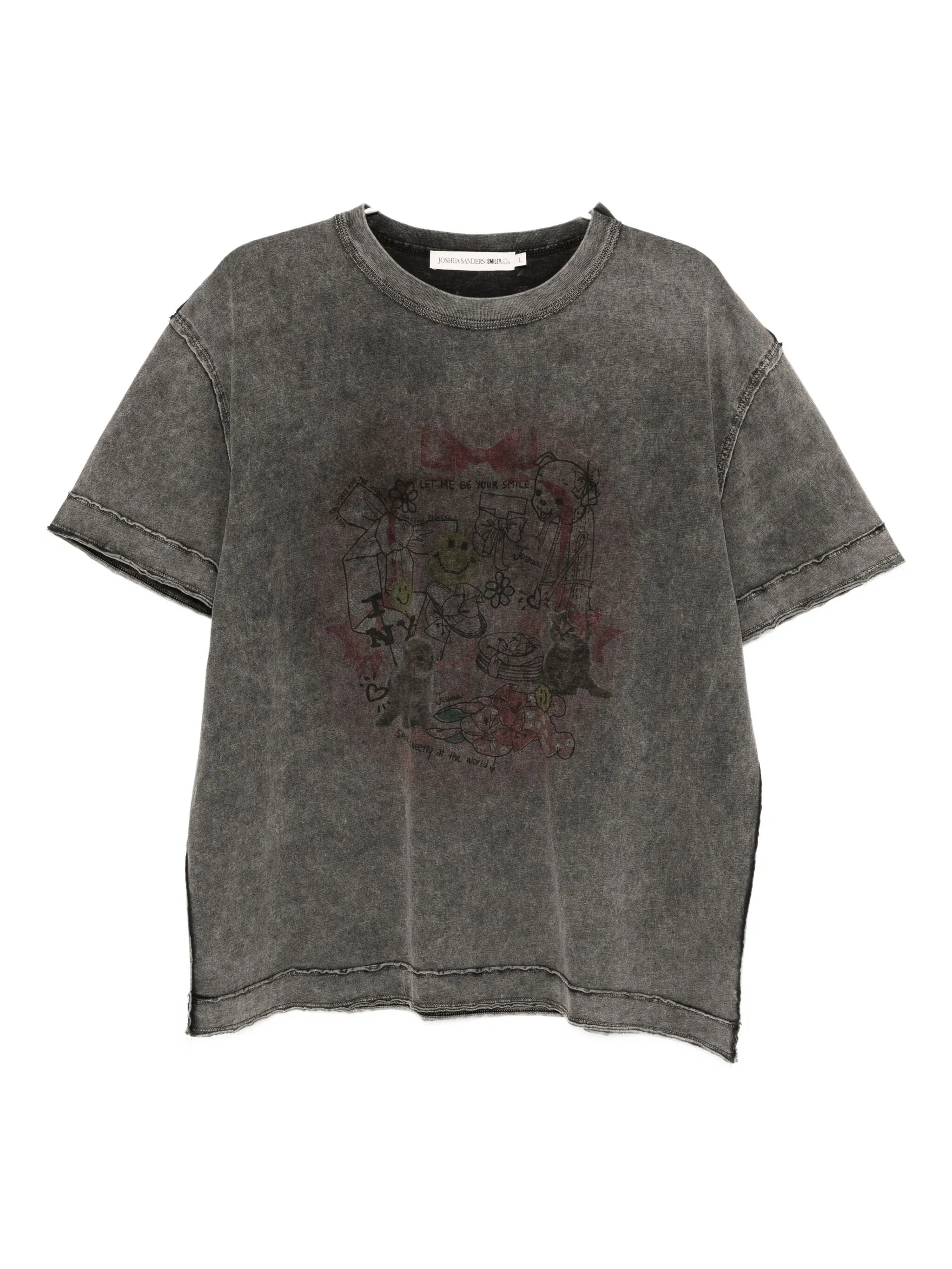 

Футболка с принтом Joshua Sanders, серый