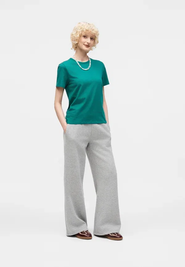 Футболка базовая Gap Crew basic t-shirt, болотно-зеленый — фото 2