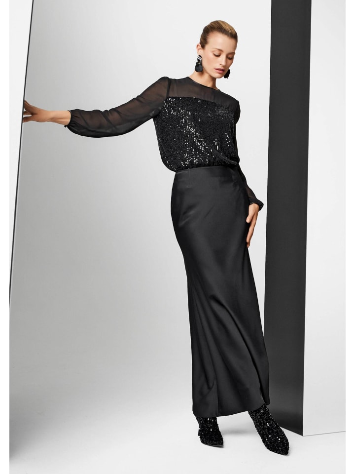 

MADELEINE Элегантная длинная юбка для торжественных случаев, черного цвета