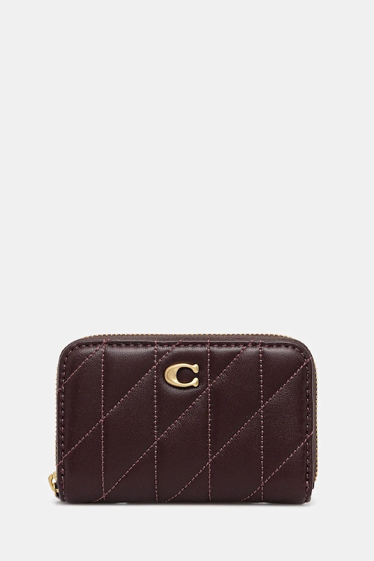 

Кожаный кошелек Coach, фиолетовый