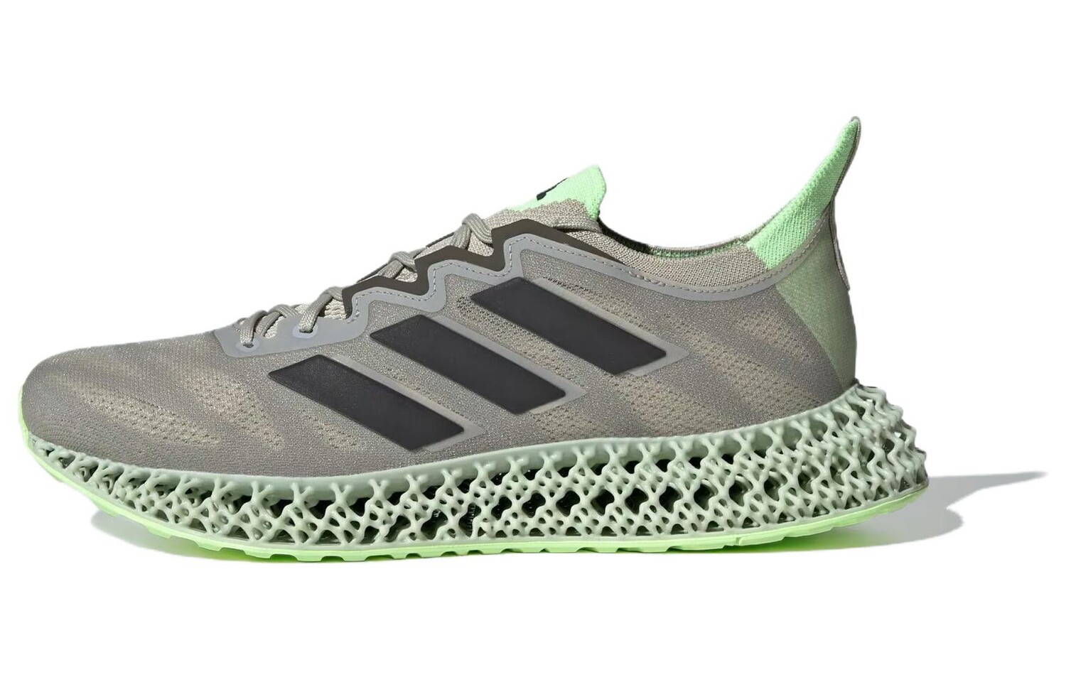 

Кроссовки adidas 4DFWD 3 Putty Grey Core Black Silver Pebble, зеленый