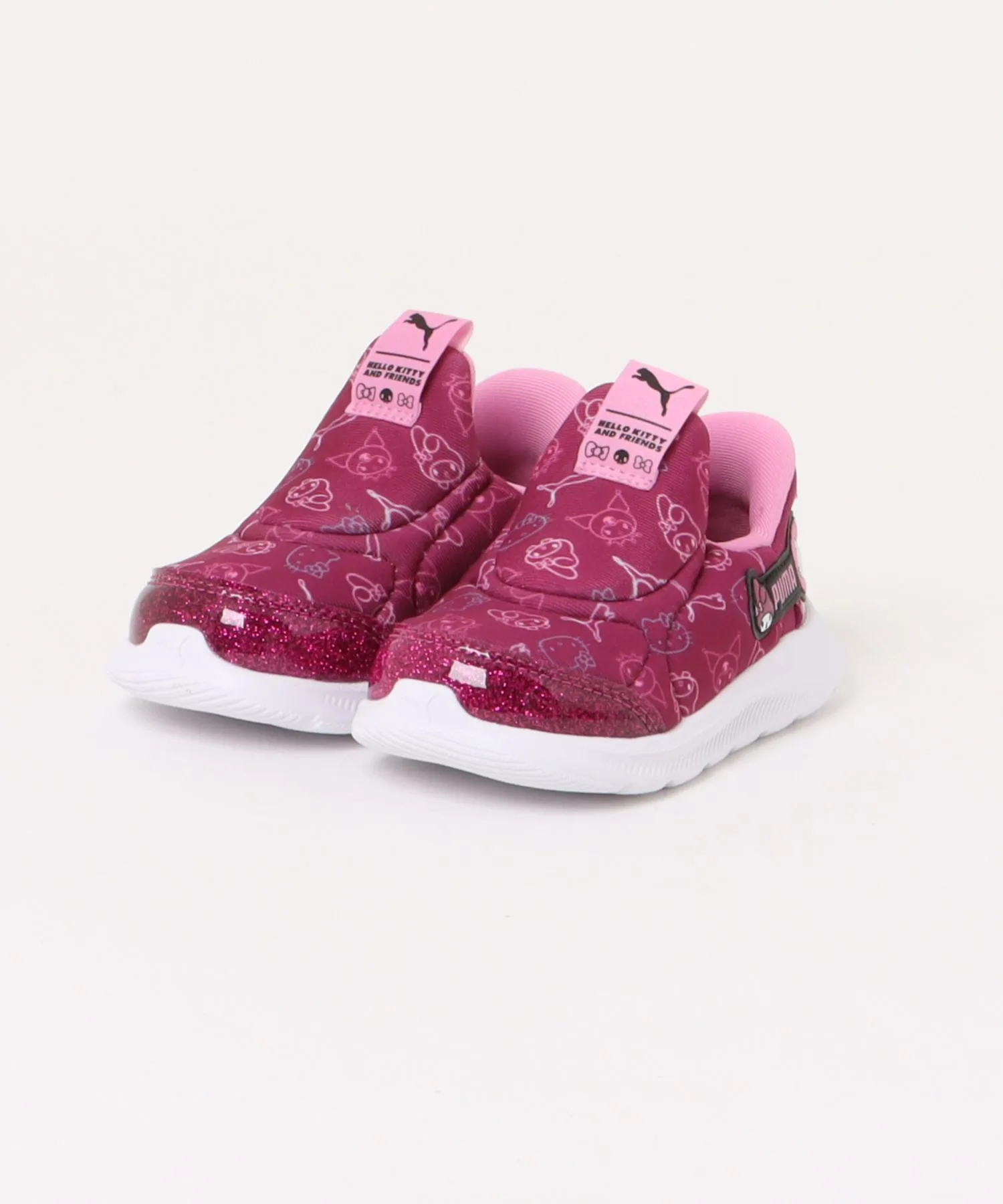 Детские кроссовки без шнурков PUMA FUNRACER 2 EASE IN HK&FR INF красные