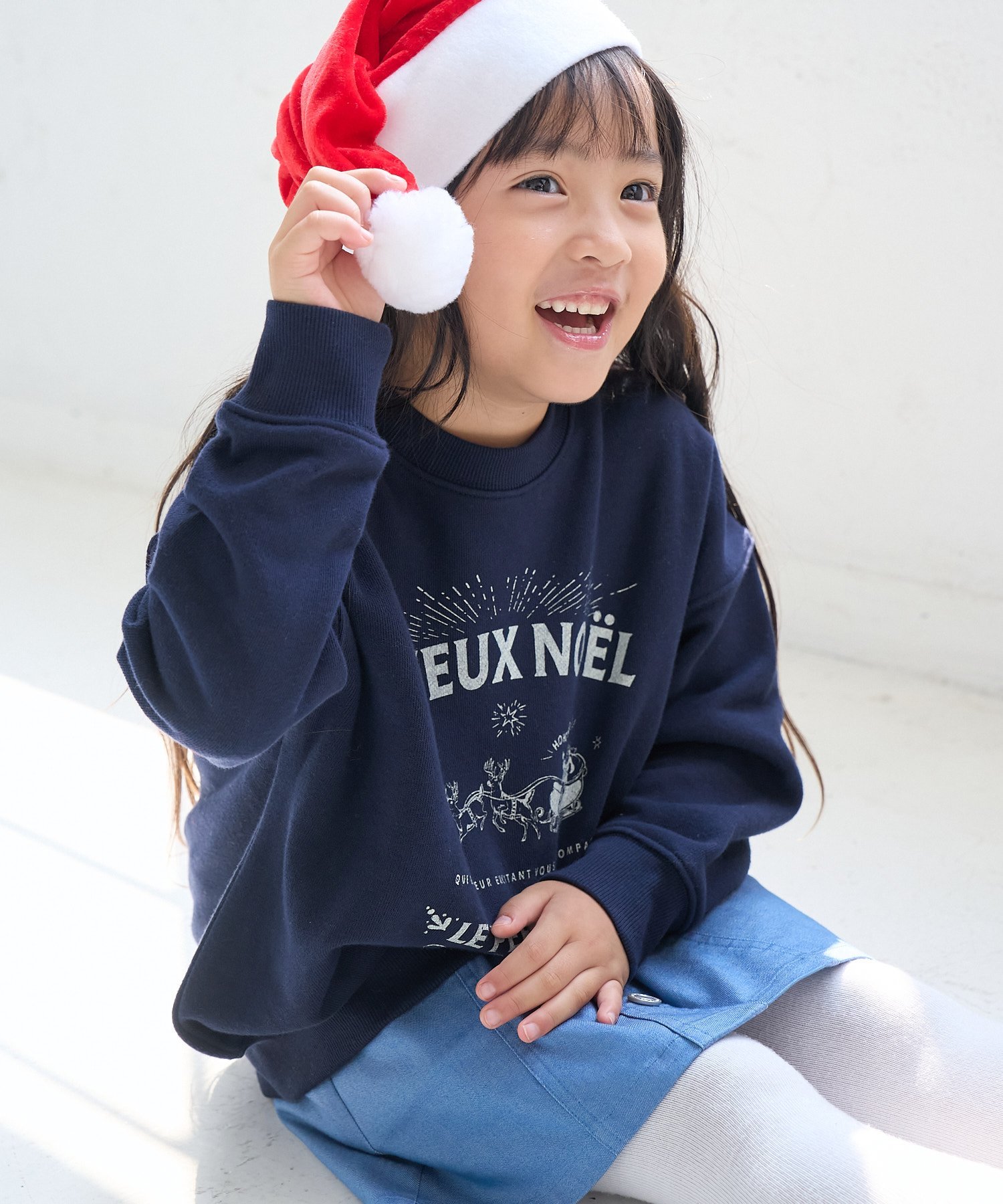 Толстовка с Санта-Клаусом/Комбинезон ROPE' PICNIC KIDS, Navy (40)