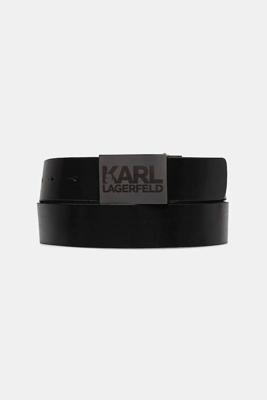 

Кожаный ремень Karl Lagerfeld, черный