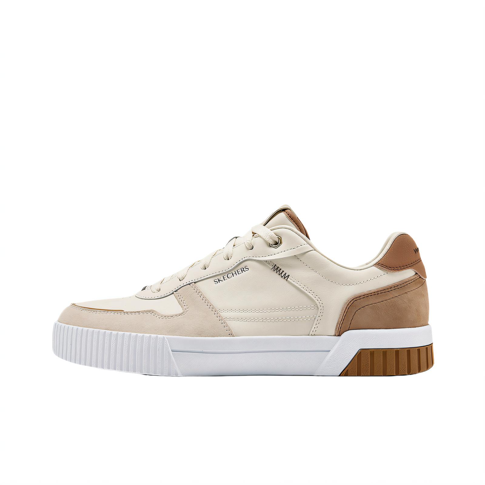 

Skechers Низкие кроссовки для скейтбординга Court Classics, мужские, белые, коричневые