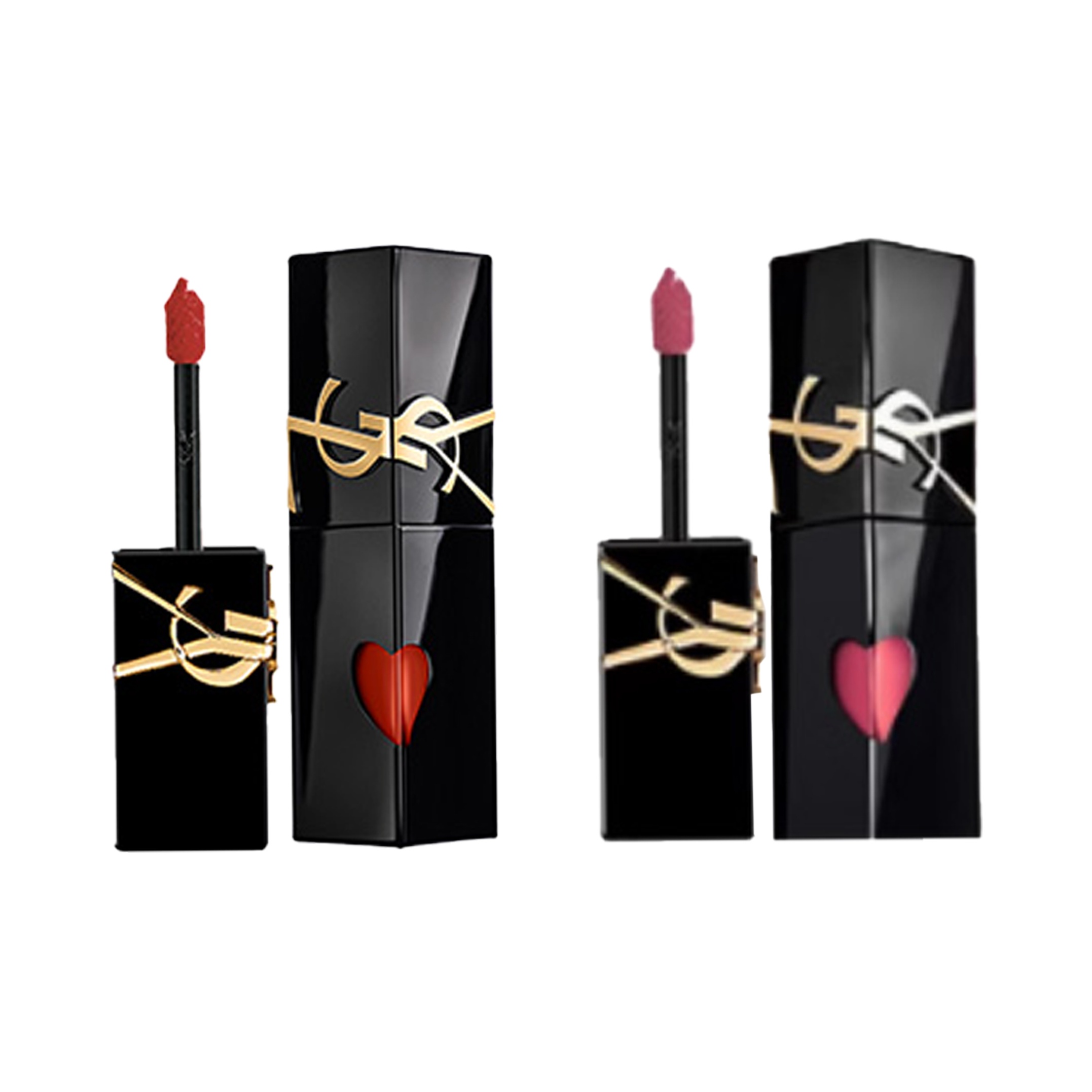 

SAINT LAURENT Черная тюбик комбинация блеск для губ зеркальное покрытие увлажнение сияние 5,5мл*2