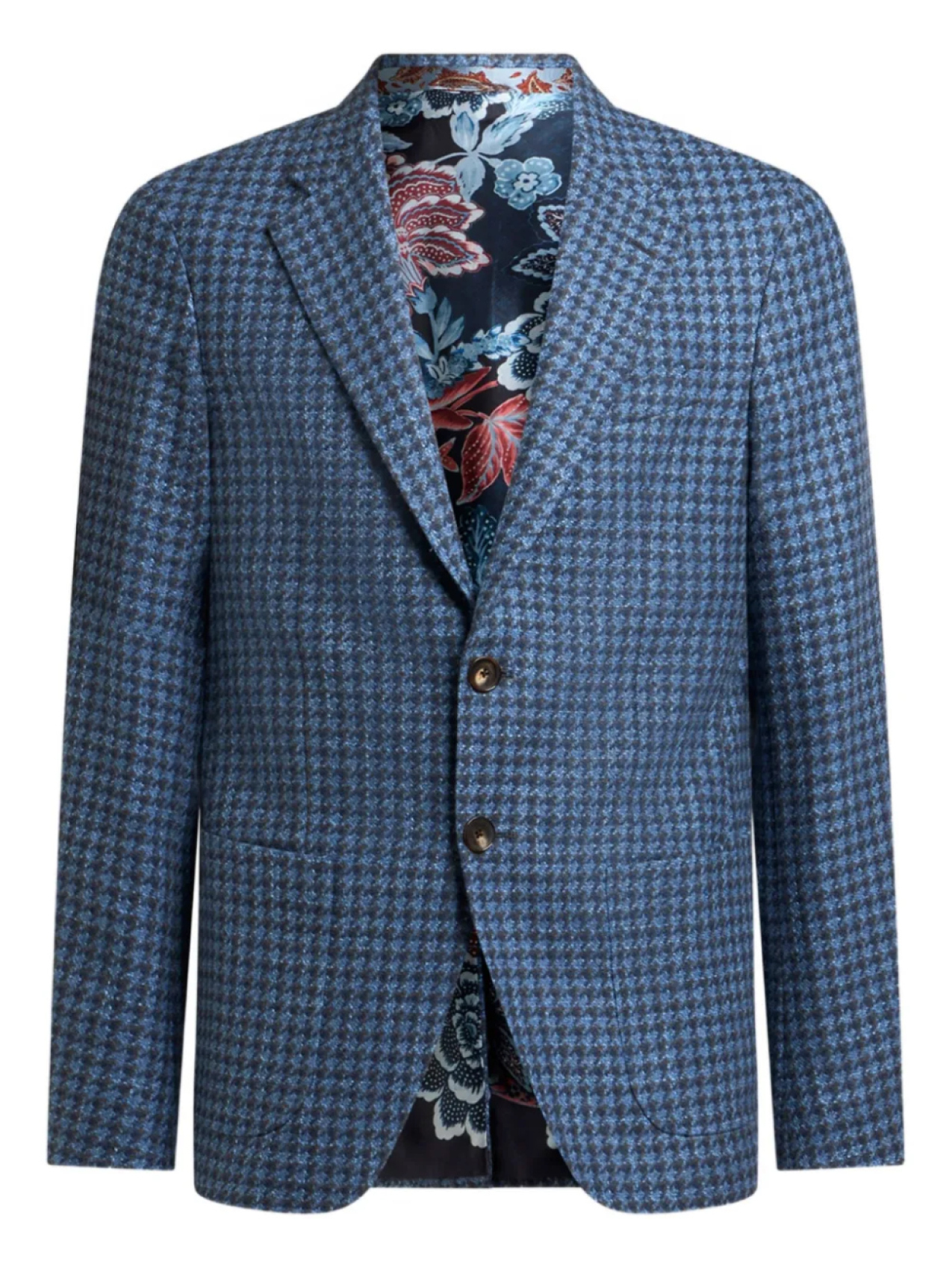 

Однобортный пиджак в клетку ETRO, синий