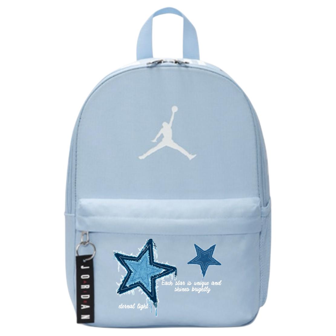

Jordan Полиэстеровый рюкзак Unisex Blue, Denim Stars