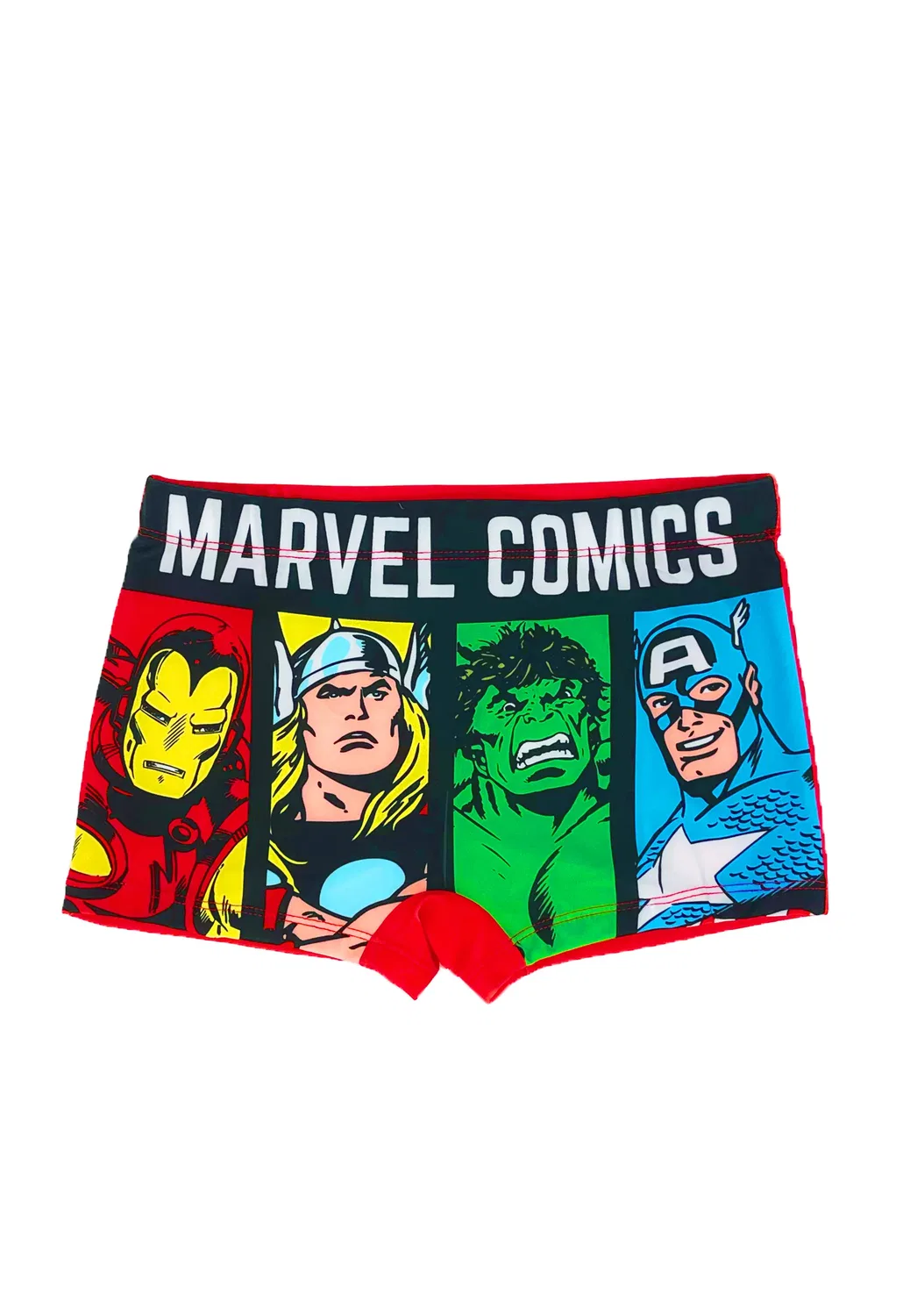 Плавки Ironman, быстросохнущие, Avengers, красные