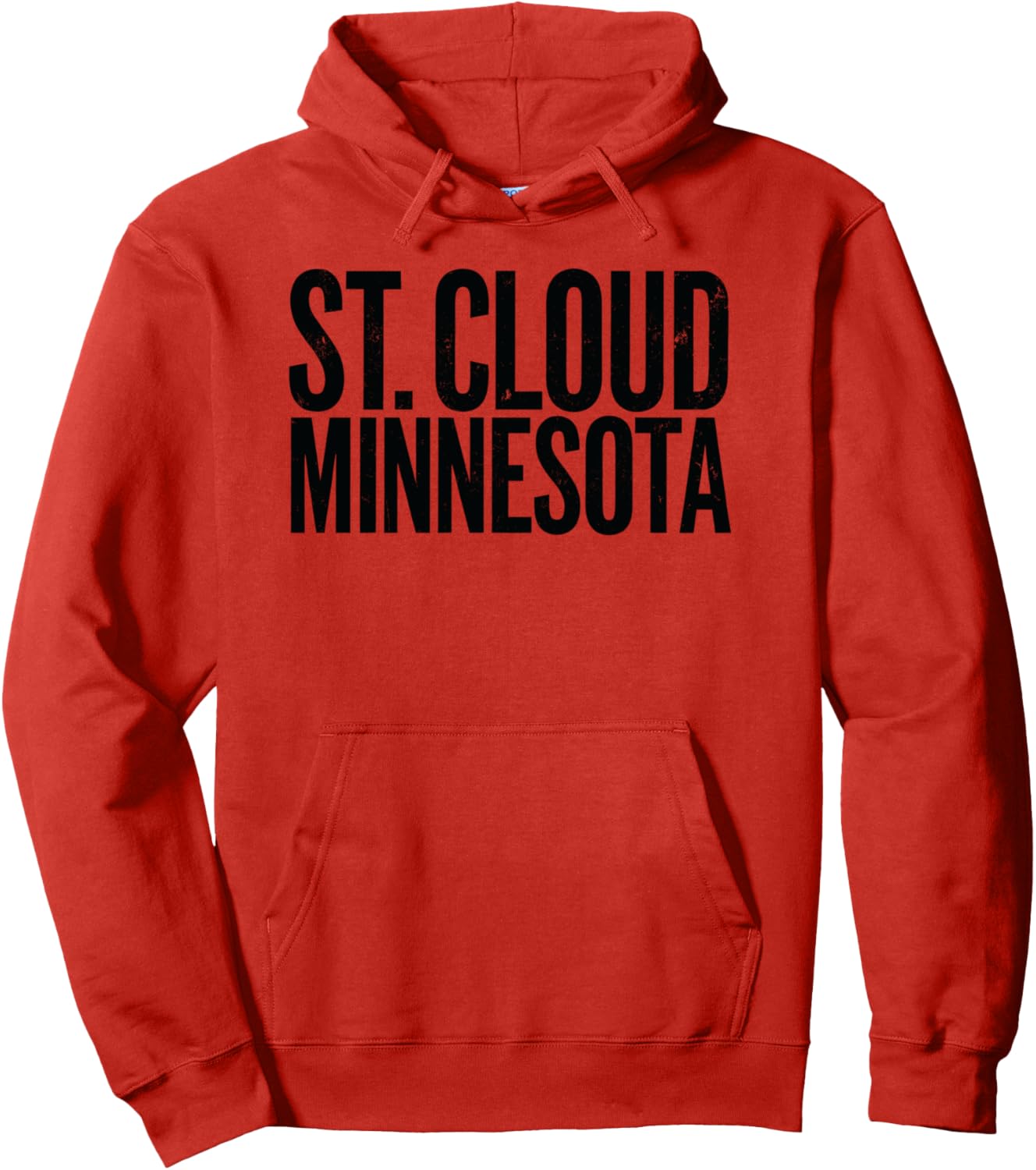 

Худи в стиле ретро-винтаж, Сент-Клауд, Миннесота, 320 Minnesota Adventure Apparel, красный