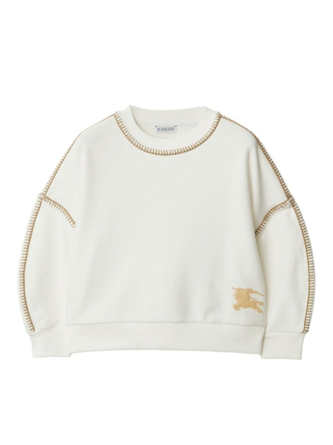 

Burberry Kids толстовка EKD с приспущенными плечами, серый