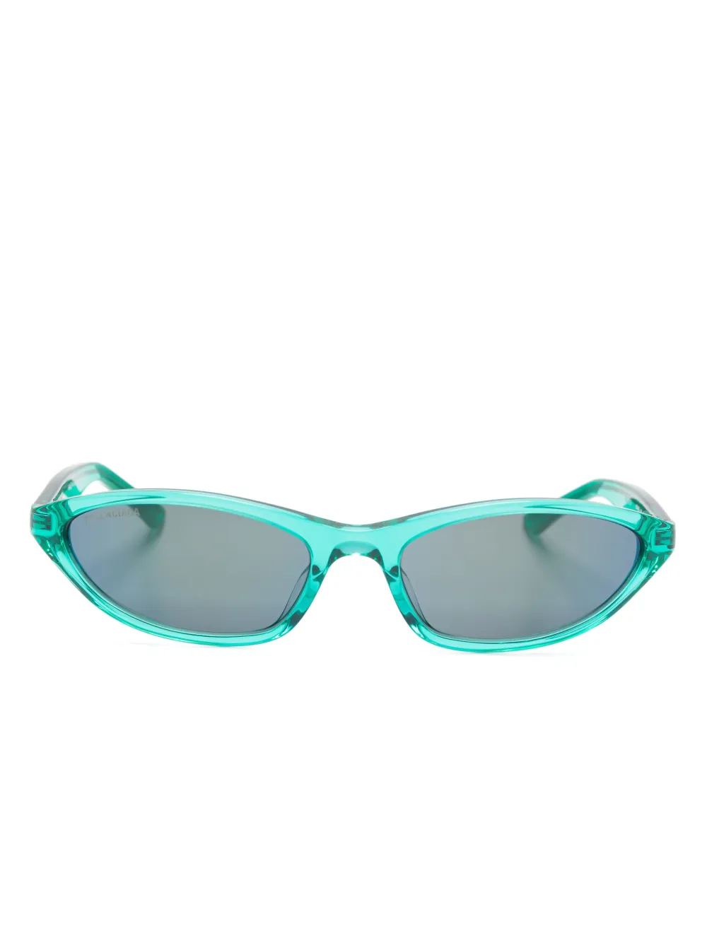 

Солнцезащитные очки-маска Balenciaga Eyewear, зеленый