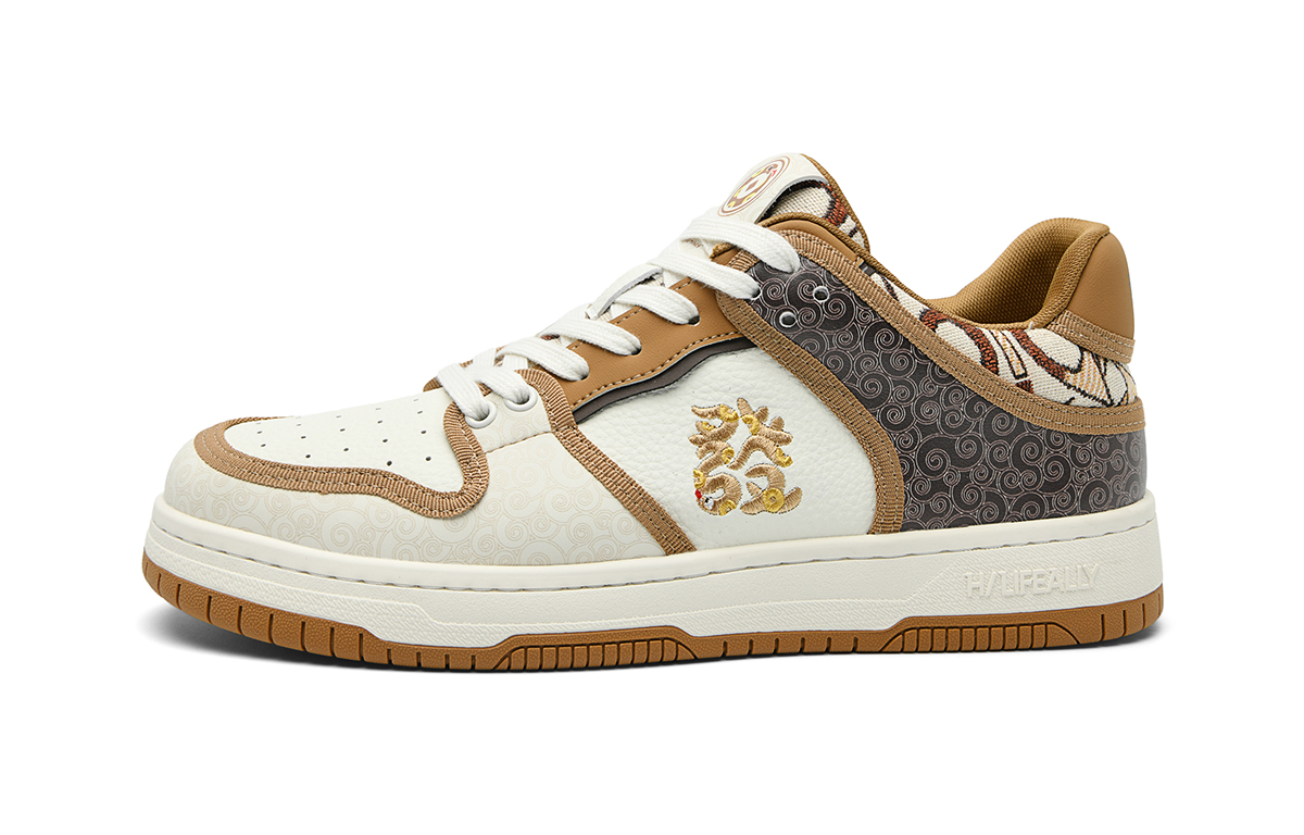 

HLA Кроссовки Snake Year Celebration Collection мужские бело-коричневые, цвет White Brown