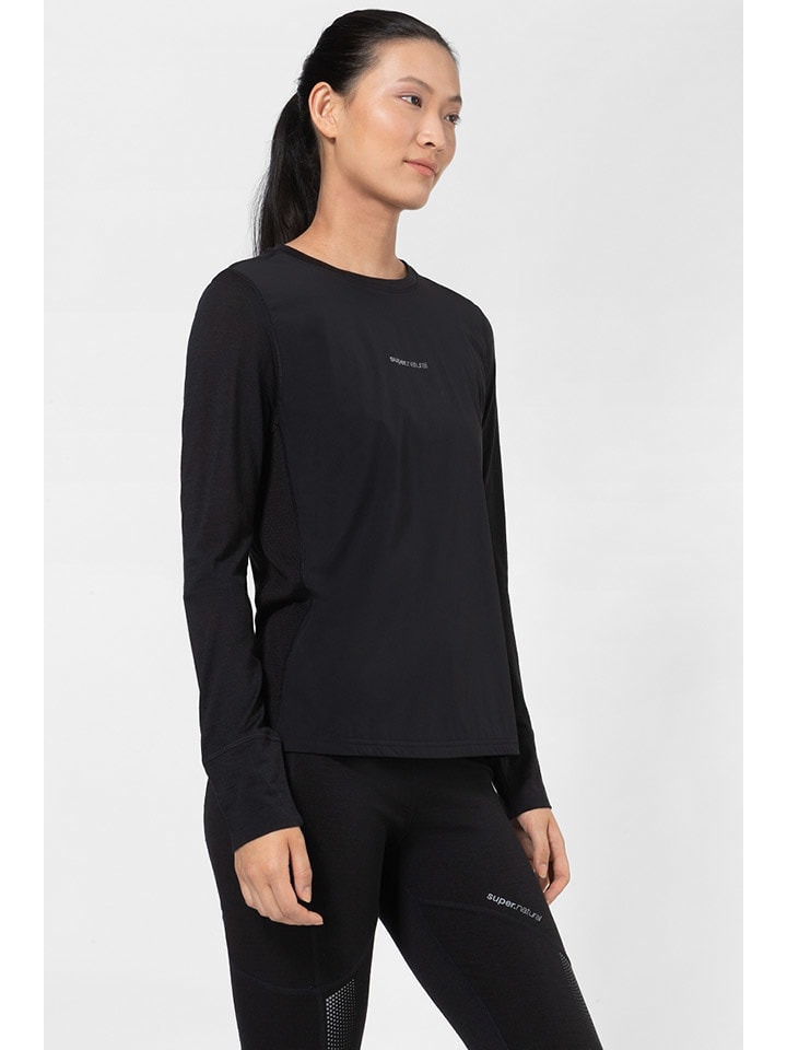 

Super.natural Функциональная рубашка-ветровка черного цвета