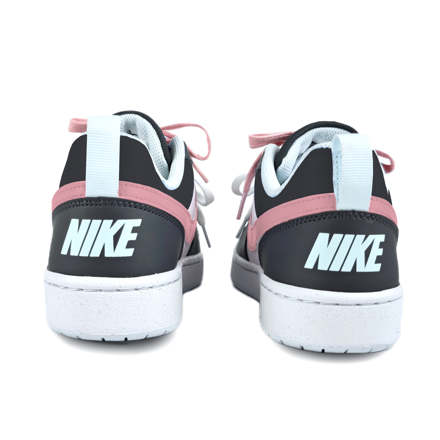 Кроссовки Court Borough Baby Cat Powder Slip Resistant Abrasion Resistant Low top Kids' Skateboarding Shoes Unisex Nike, розовый — фото 4