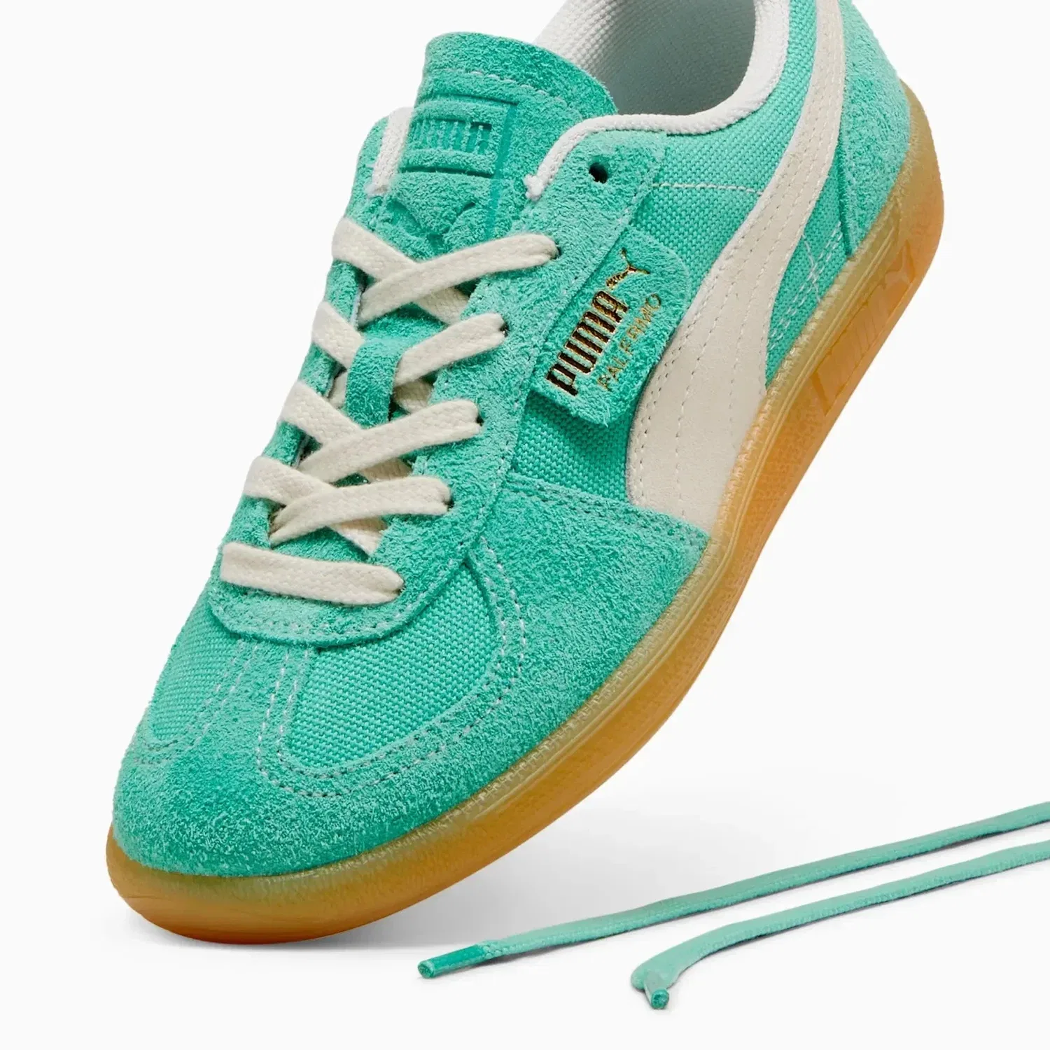 Мужские кроссовки Puma Palermo Vintage 396841-05, цвет Jade Frost, замша TF9484 — фото 4