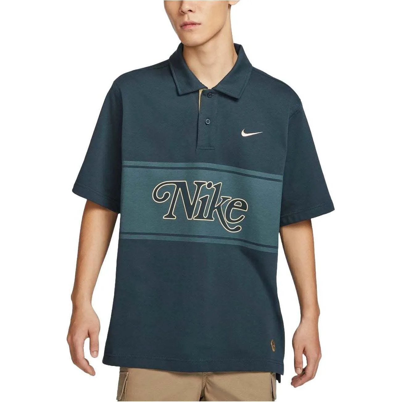 Nike Поло спортивное мужское Arsenal Dark Sea Blue — фото 3