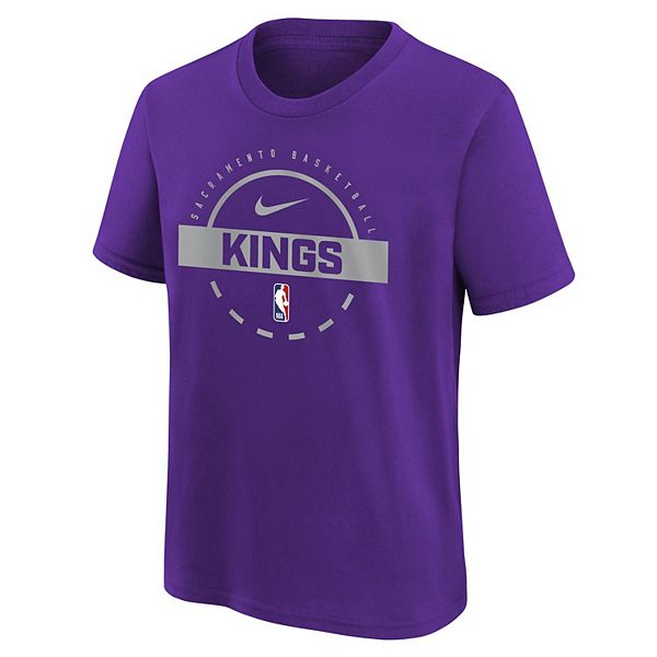 Футболка для тренировок Sacramento Kings, молодежная, фиолетовая Nike — фото 3