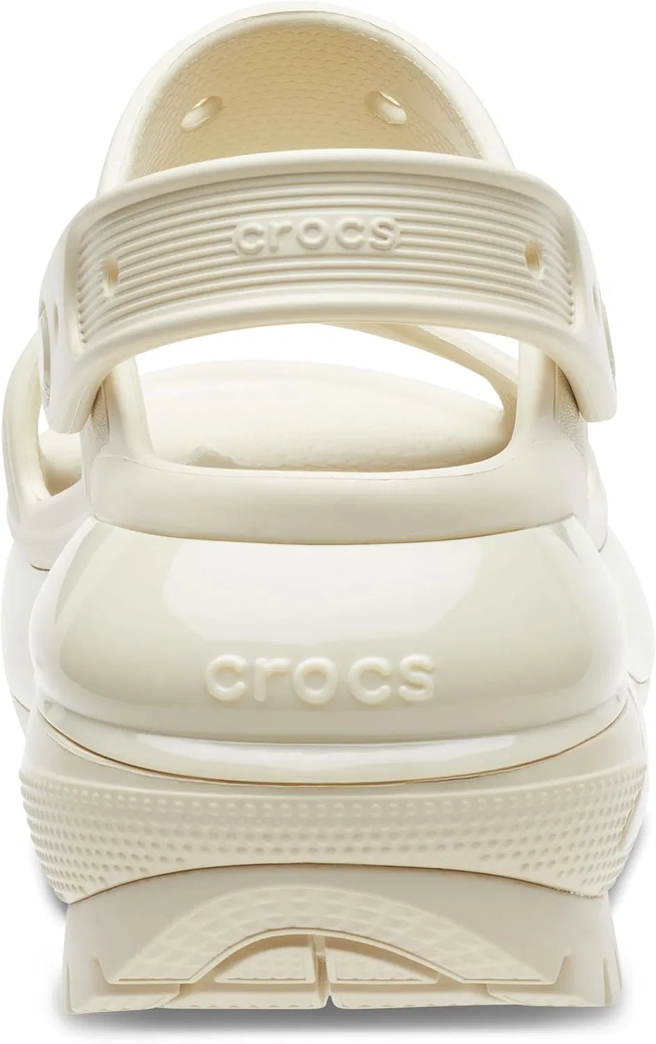 Сандалии Crocs унисекс Mega Crush с тремя ремешками на платформе, Bone — фото 2