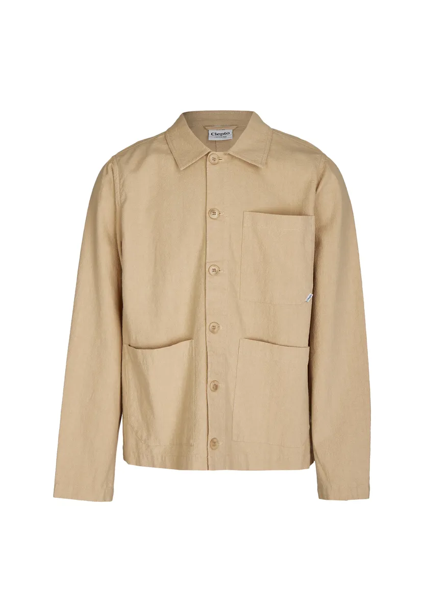 

Верхняя куртка Cleptomanicx "Steezy Linen", свободного кроя, коричневый