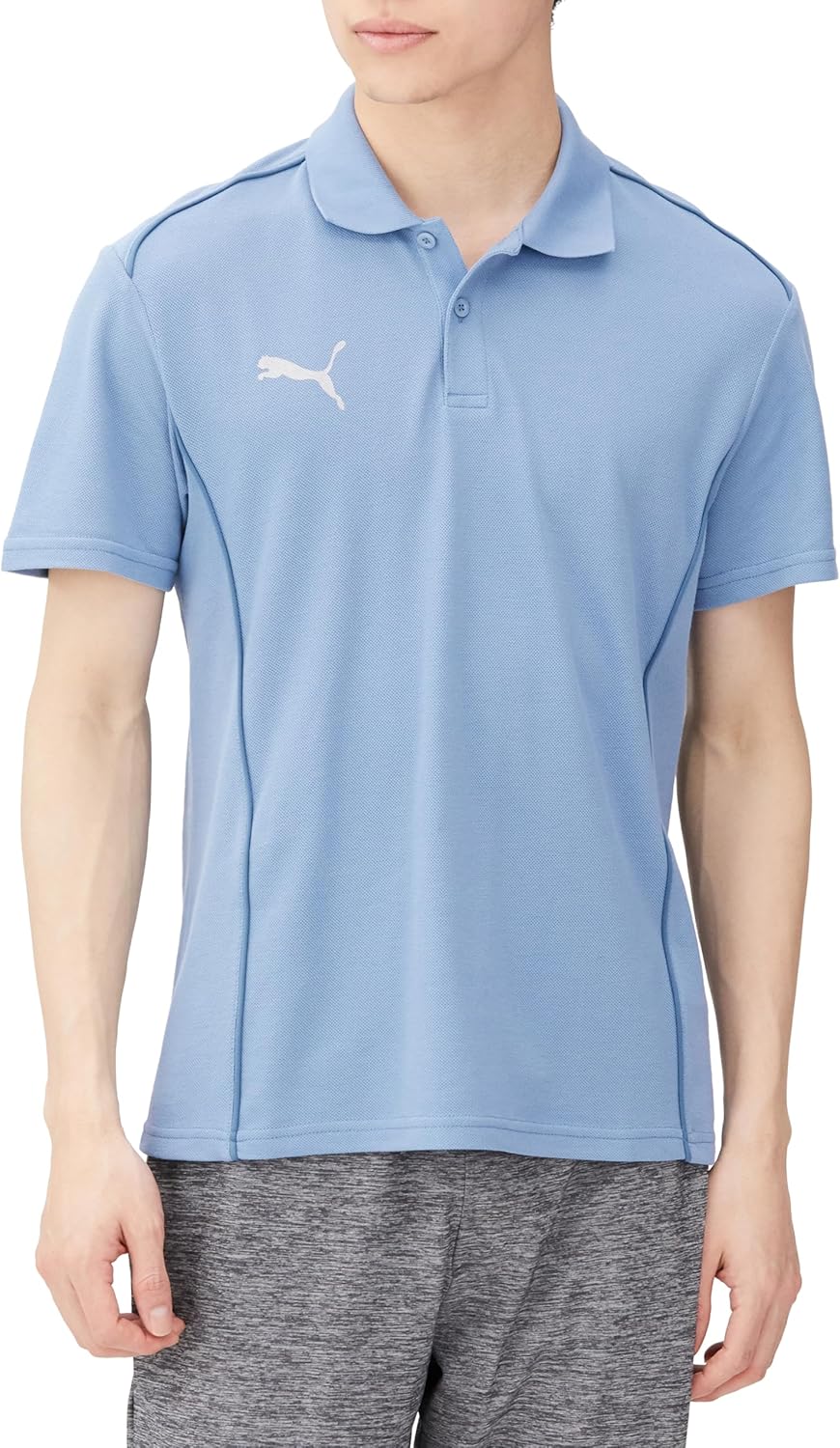 

Мужская повседневная рубашка-поло PUMA TeamFINAL (659339) для футбола, футбола, клубных и командных тренировок, синий/серебряный