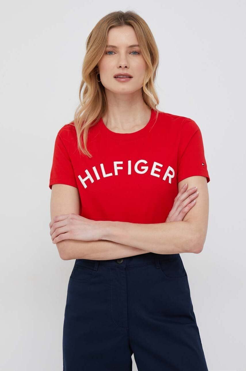 

Хлопковая футболка Tommy Hilfiger, красный