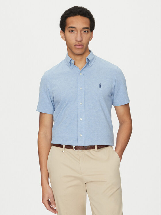 

Рубашка обычного кроя 710798291019 Polo Ralph Lauren, синий