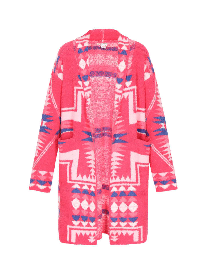 

Женский кардиган цвета фуксии многоцветный IZIA