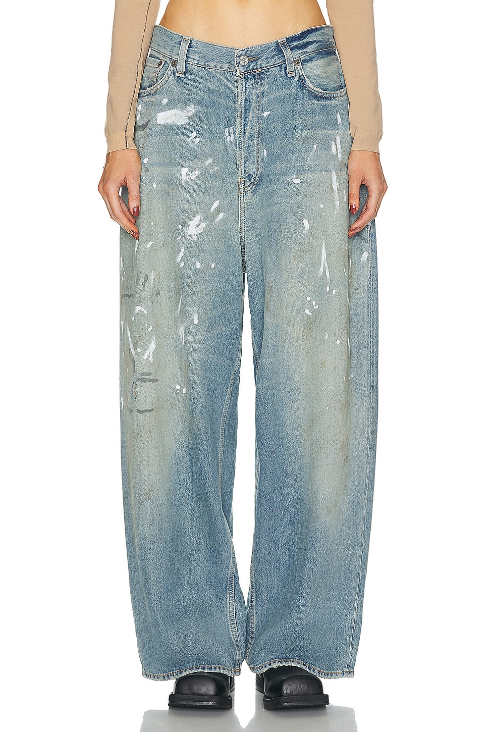 

Мешковатые джинсы с широкими штанинами Acne Studios, Anthracite Grey