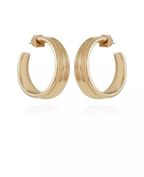 

Массивные открытые серьги-кольца Vince Camuto, gold