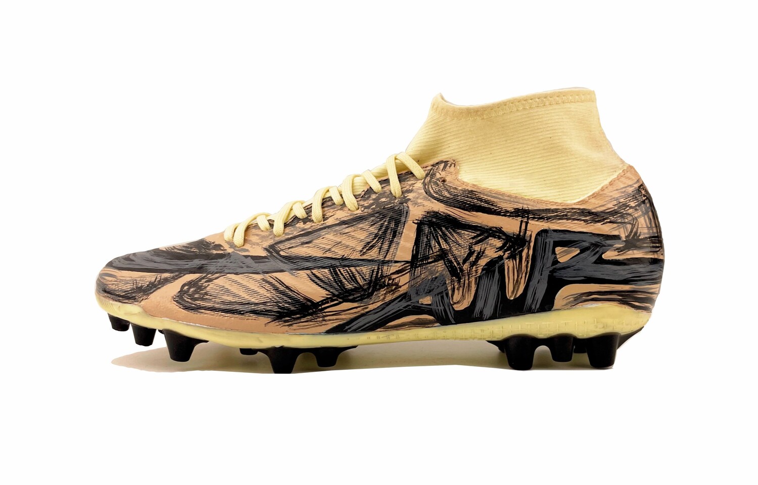 

Футбольные бутсы Mercurial Superfly 9 мужские высокие коричневые/желтые/черные/серые Nike