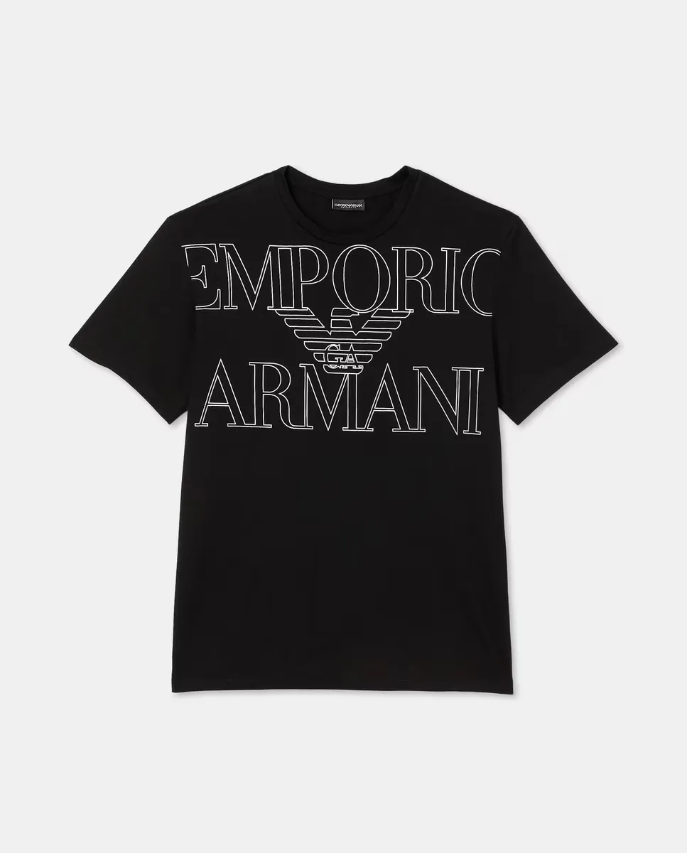 

Мужская футболка без рукавов с мегалоготипом Armani, чёрный