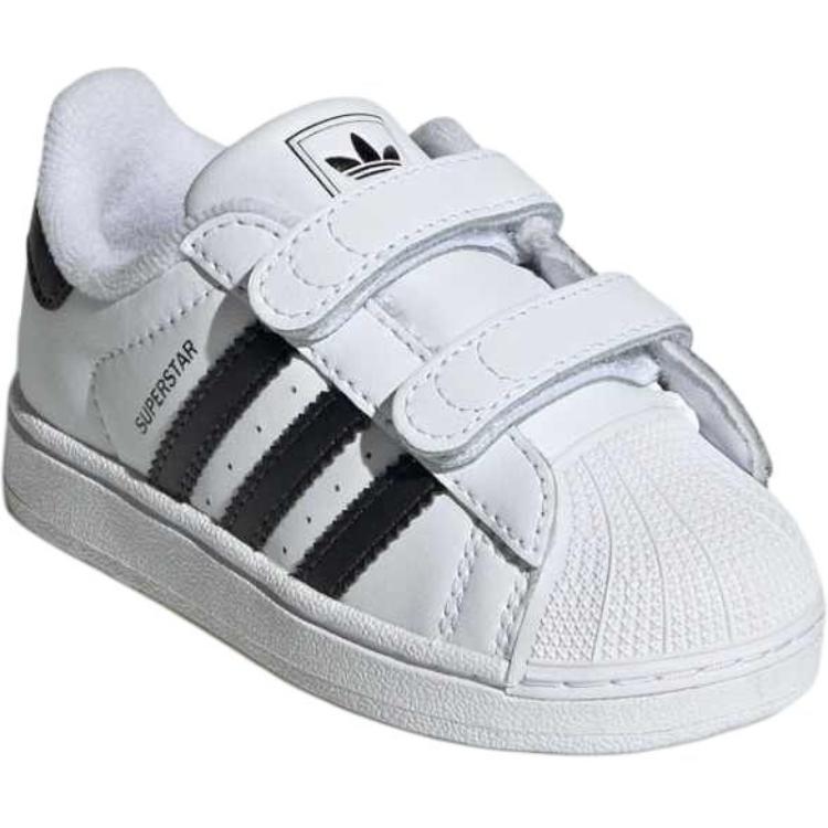 Adidas Originals Superstar 2 Low-Top детские скейтборд кроссовки White Black для малышей — фото 4