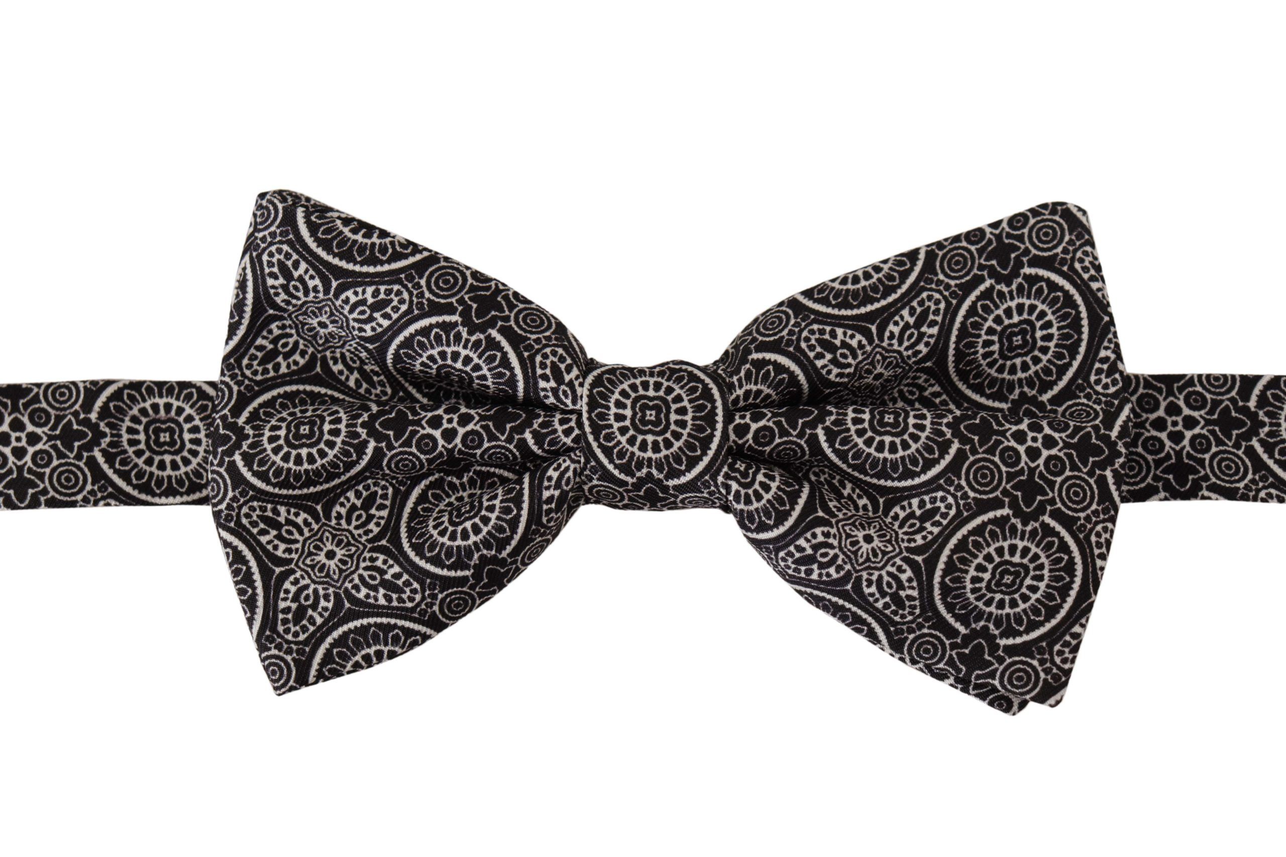 

Элегантный черный шелковый галстук-бабочка Dolce & Gabbana