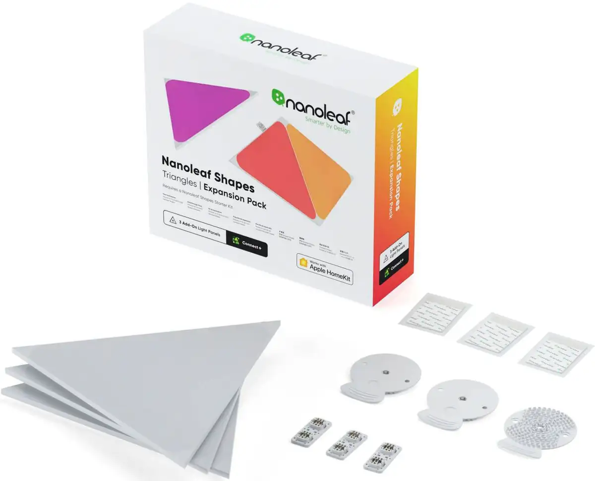 

Светодиодная панель nanoleaf "Треугольники" Ø 20 см, Высота: 20 см, цвет bunt